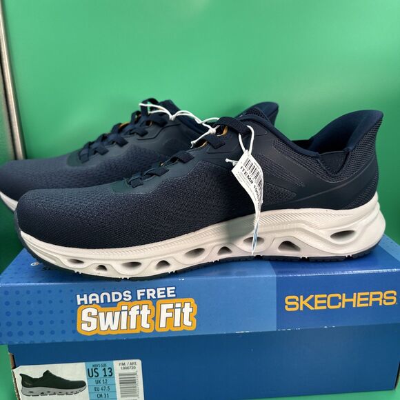 Skechers Swift Fit Hands Free Sneakers Men’s 13 Navy Memory Foam Shoes New main image 8